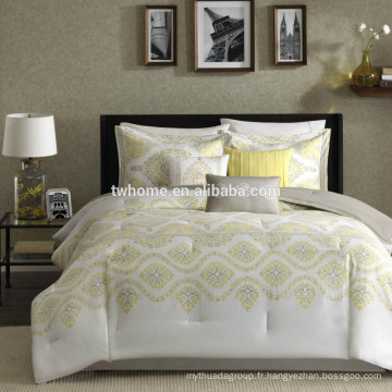 Madison Park Libreto Housse de couette couette Ensemble de literie jaune